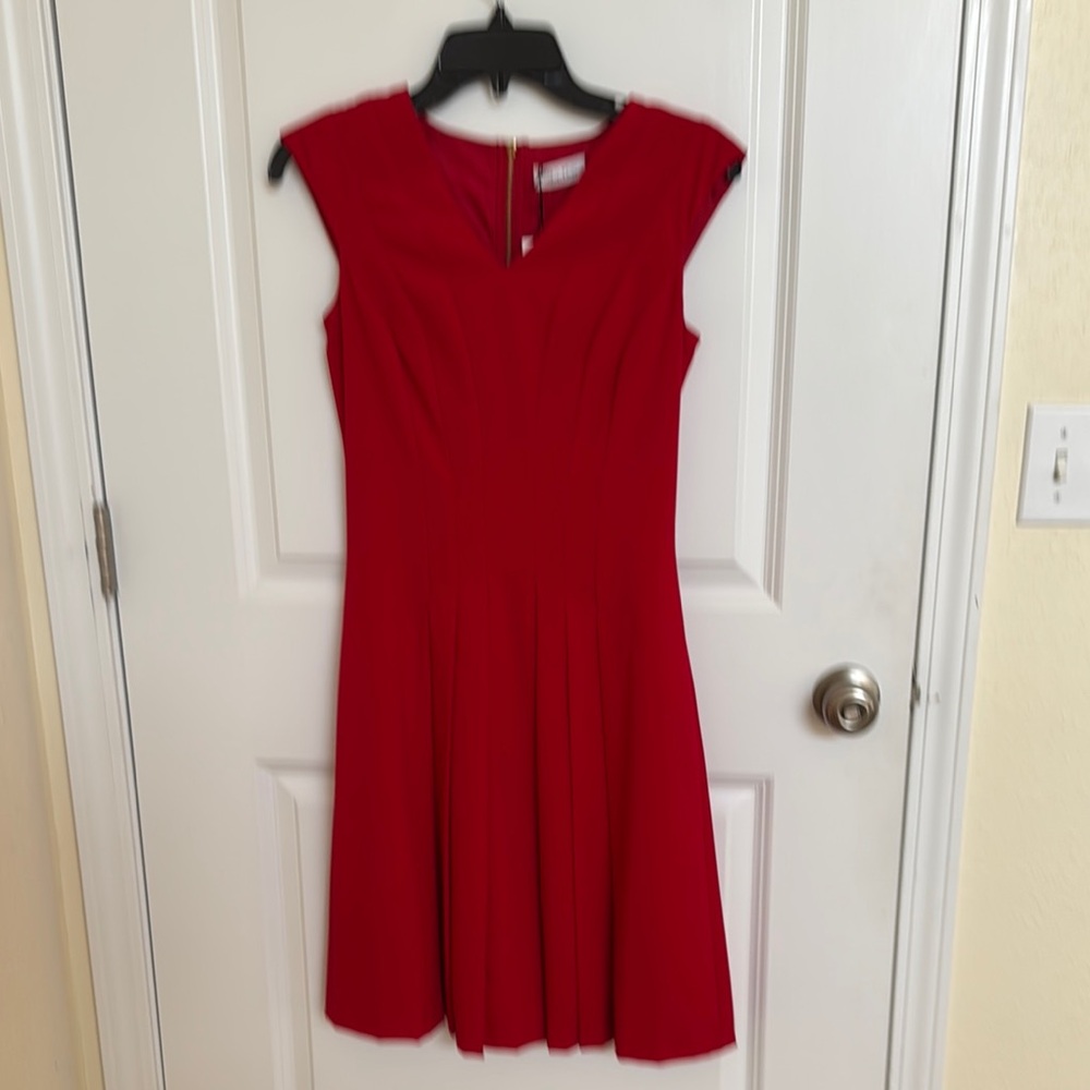 Calvin Klein Red Midi Dress